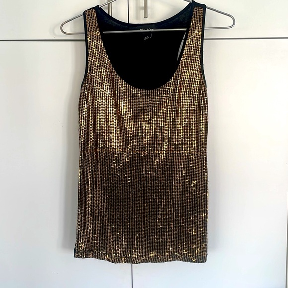 Gold Sequins Tank Top - Perfect for Christmas! - Picture 5 of 9